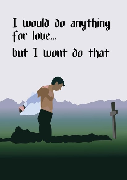 Funny Valentine's Day Card - Saltburn - Grave Scene created by Quinton cards