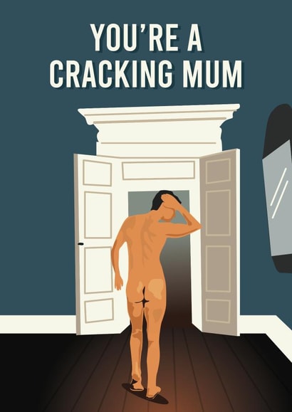 Funny Mothers Day Card - Cracking Mum - Saltburn created by Quinton cards
