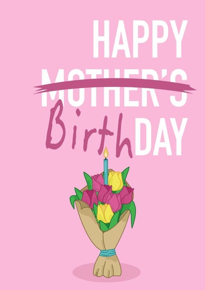 Cheeky Birthday Card - Mother’s Day - for mums created by @cackhandedcreations