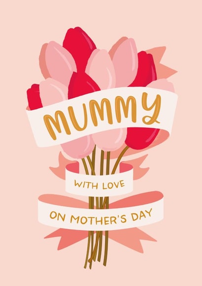 Cute Mother's Day card - Flower Bouquet created by The Pattern Press