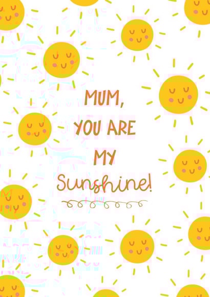 Cute Mother's Day Card - You Are My Sunshine created by Krafty Kitsune