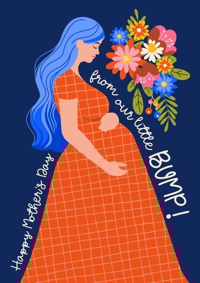 Cute Mother's Day Card - for the Mum to be - from her little Bump created by Atwood & Atwood