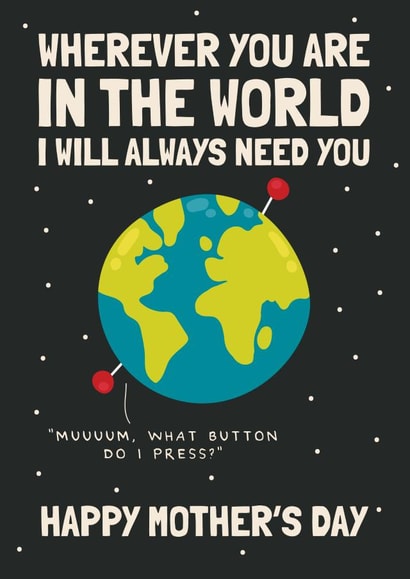 Funny Mother's Day Card - Love From Afar created by AbiGoLucky