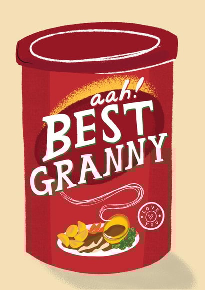 Cute gravy Mother’s day - aah! Best Granny created by @AimeeStevens.Design