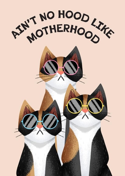 Funny Mother's Day Card - Cat Person - Motherhood created by Folio | Ian Owen