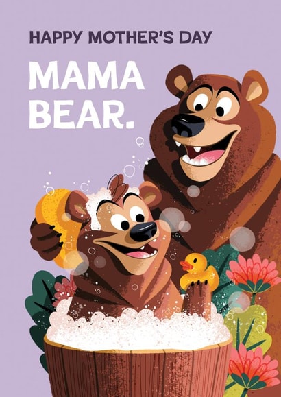 Cute Mother's Day Card - Mama Bear created by Folio | Ian Owen