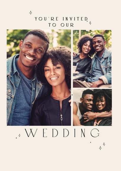 Classic Wedding Invitation Photo Card - You're Invited created by Paperlink and Meraki Greeting Cards