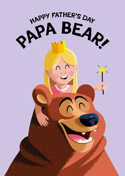 Cute Father's Day Card - Papa Bear - From The Kids created by Folio | Ian Owen