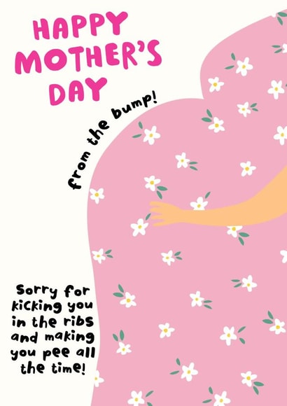 Cute Happy Mother's Day Card - From The Bump! created by Jessica Eyre