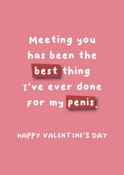 Meeting You Best for Penis Card created by Hartfelt Designs
