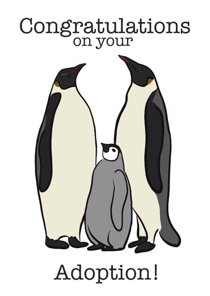 Penguin Adoption Card created by Designs by Nell