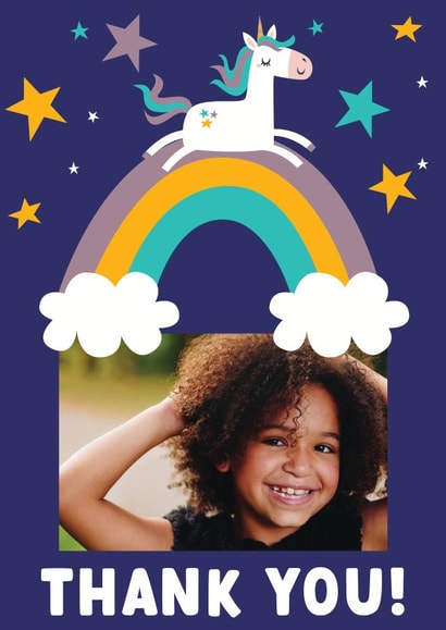 Cute Thank You Card - Unicorn created by Summer Lane Studio