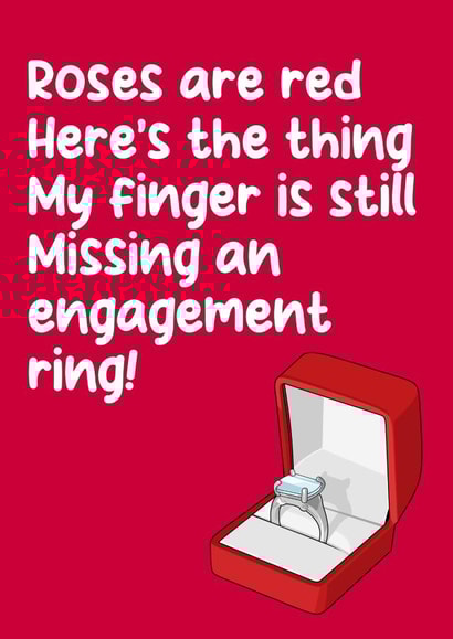 Cheeky Valentine's Day card - for him - Propose created by Filthy Sentiments