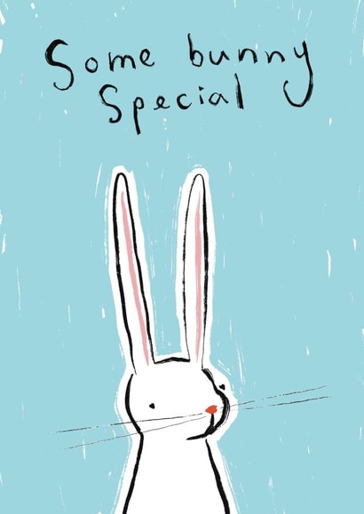 Punny Easter Card - Some Bunny Special created by Genevieve Aspinall