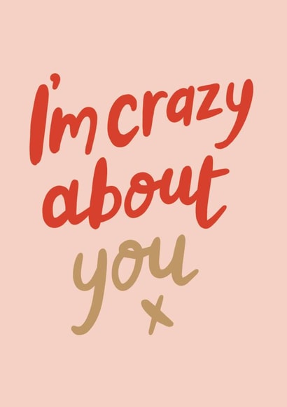 Heartfelt Valentine's Day Card - I'm crazy about you created by Raspberry Blossom