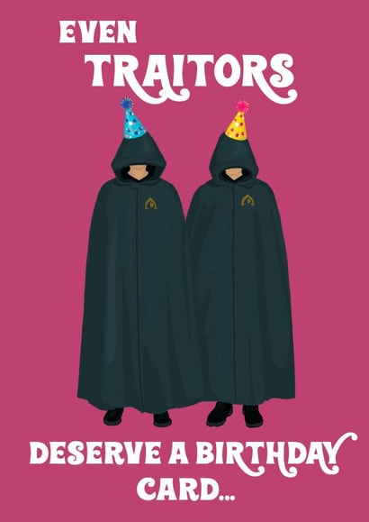 Funny Birthday Card for Friend - The Traitors Themed - TV Show created by byRosybum