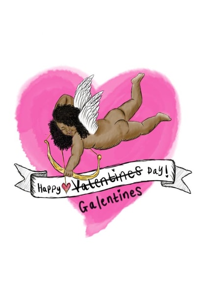 Super Cute Galentine's Card For Your Special Gal Pals created by KitsCH Noir