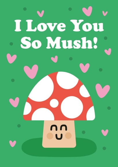 I love you so mush - Valentines Card created by Studio Boketto