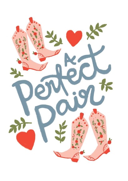 Cute Valentine's Day Card - A Perfect Pair created by Jade Fisher