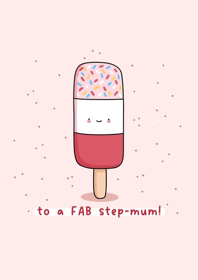 Cute Mother’s Day Card - Fab Step Mum created by Rosalie Perl