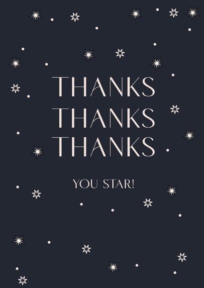 Thanks you star! created by Dapple pop studio