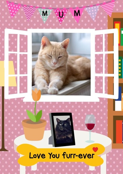 Cute Photo Card - From the Cat - Cat Mum created by Kerrylovescards