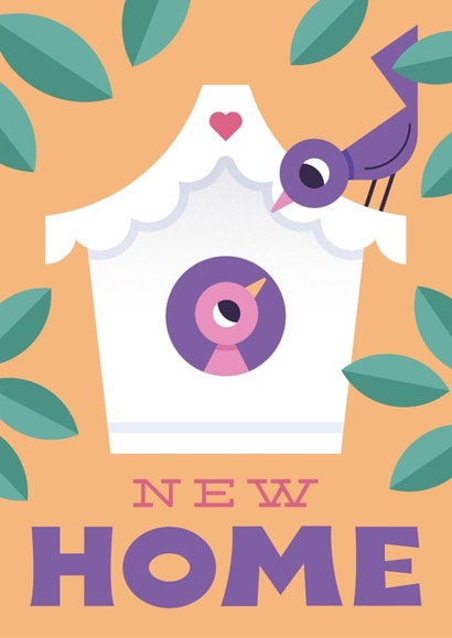 Cute New Home Card - Bird House created by Chris Wharton