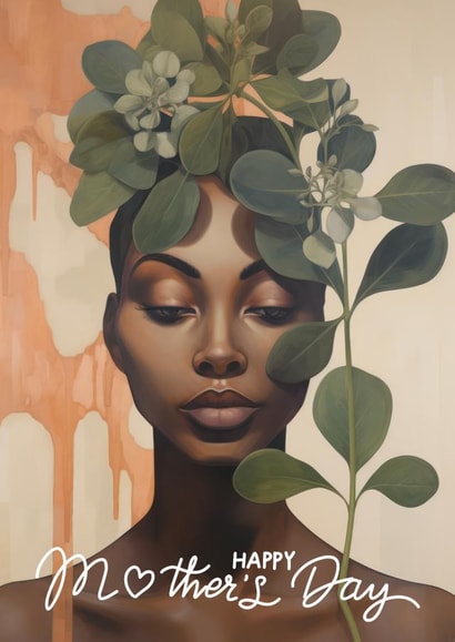 Artistic Mother's Day Card - Beautiful Mum created by Ink Icons