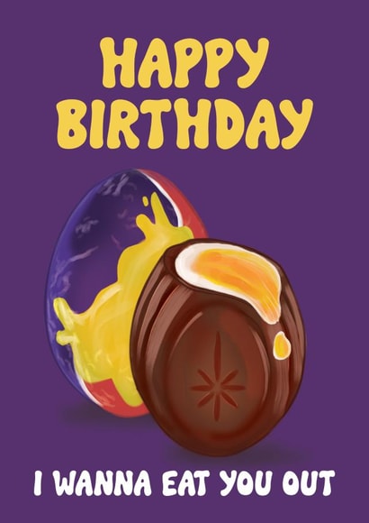 Cheeky Happy Birthday Card for Lover - Chocolate Lover created by Foggish