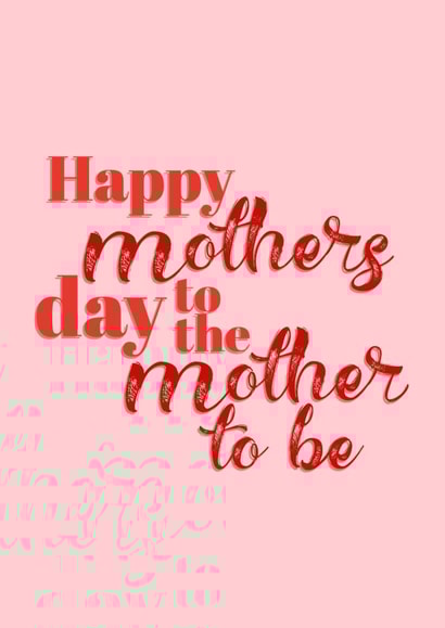 Baby Mum to be - Mother's Day - Cute card created by @EmilySwallow