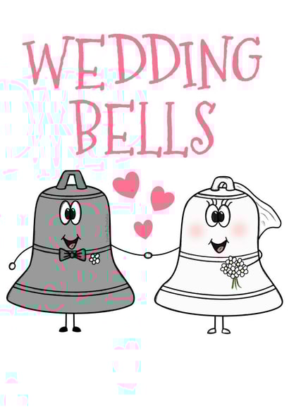 Wedding Bells - Cute Wedding Or Engagement Card created by Doodle Rob