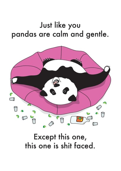 Pandas are gentle created by OBJECTABLES