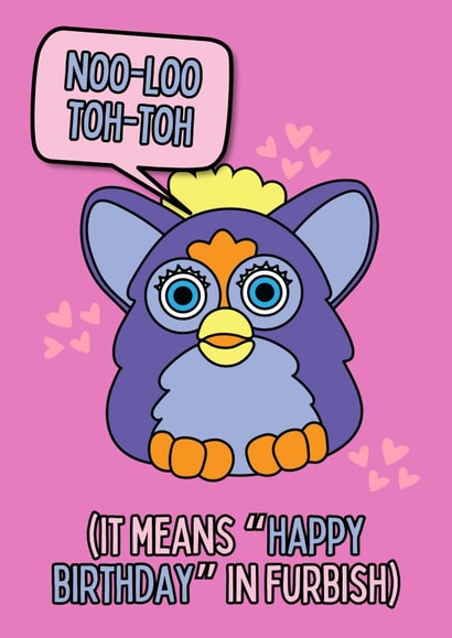 Cute 90s Themed Birthday Card for Partner or Friend created by ProperMintPrints.MCR