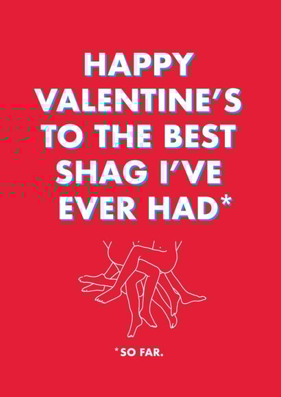 NSFW Valentine's Day Card - Best Shag created by OBJECTABLES