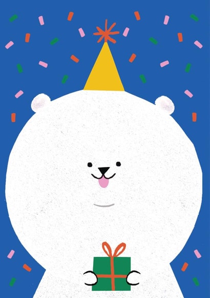Cute Celebration Card - Bichon Frisé Birthday Dog created by SNIP SNIP HOORAY!