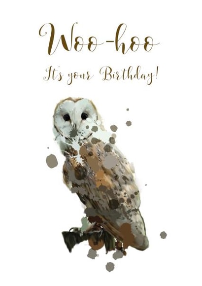 Cute owl birthday card for your loved ones. | thortful