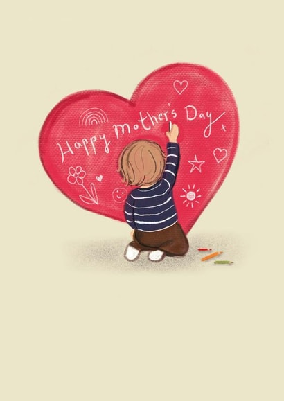 Cute Mother’s Day Card - Little artist created by Love Lucy Illustration