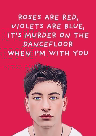 Saltburn Valentine's Day Card - Murder on the Dancefloor - Barry Keoghan Elordi created by SideHustleVibes