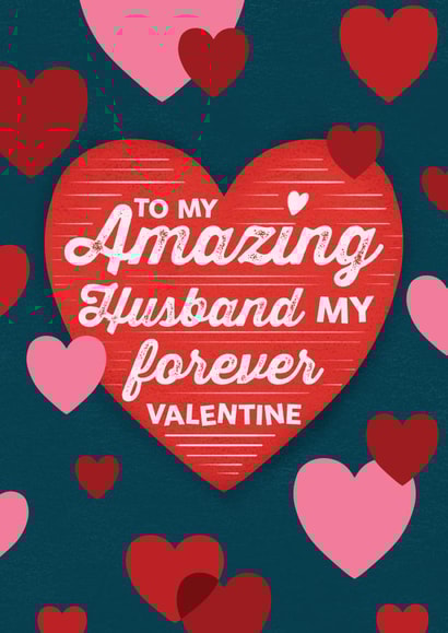 Cute Valentine's Card - for Husband - Forever Valentine created by Kamiya Chirodian