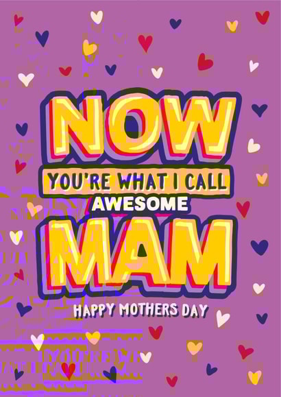 Cute Mother’s Day Card - Now That's what I Call Awesome created by The Typecast Gallery
