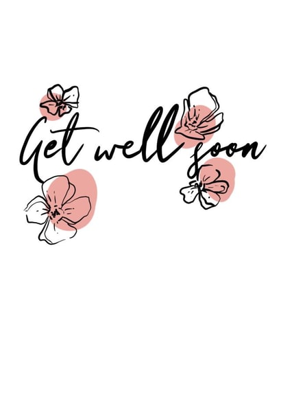 Simple get well soon card created by Designs by Amz