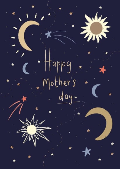 Pretty Mother's Day Card - Starry sky created by AP Designs