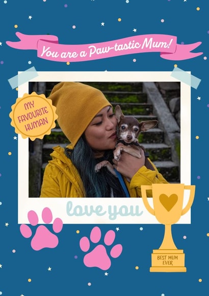 Cute Mother's Day Photo Card - From your pet created by Kamiya Chirodian