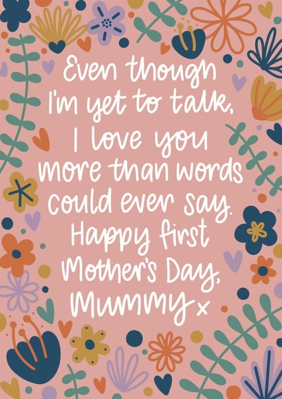 Happy First Mother's Day Mummy Floral created by Nurture and Cheer