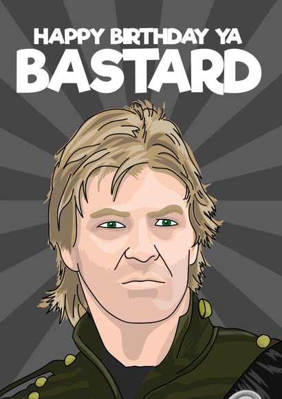 Funny Birthday Card for Him - Sharpe - Bastard created by Blind Faith