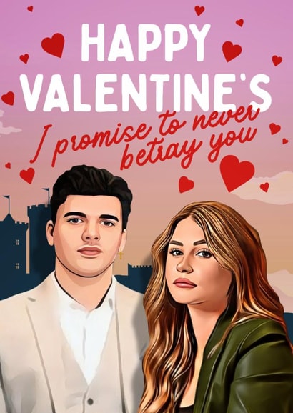 Funny Valentines Day Card - Harry & Mollie -The Traitors created by Mrs Best Paper Co.