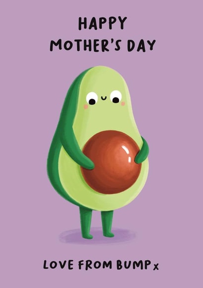 Cute Mother’s Day Card - For Mum To Be - From Bump created by Sophie Kent Illustration