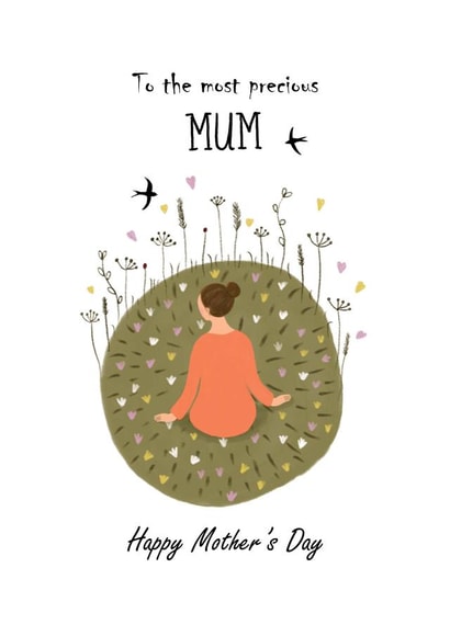 Happy Mother’s Day Card, Floral, Flowers, Mother's Day Card created by TheFishBirdCo
