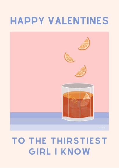 Funny and cute Valentines day card for your girlfriend or special lady! created by Vera Fleur