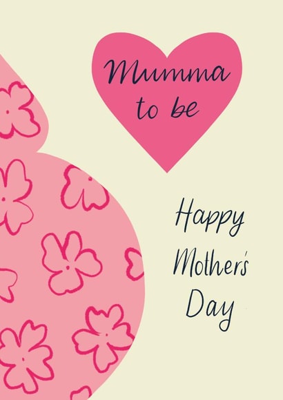 Cute Mothers Day Card - Mumma to be created by Sazerelli Designs